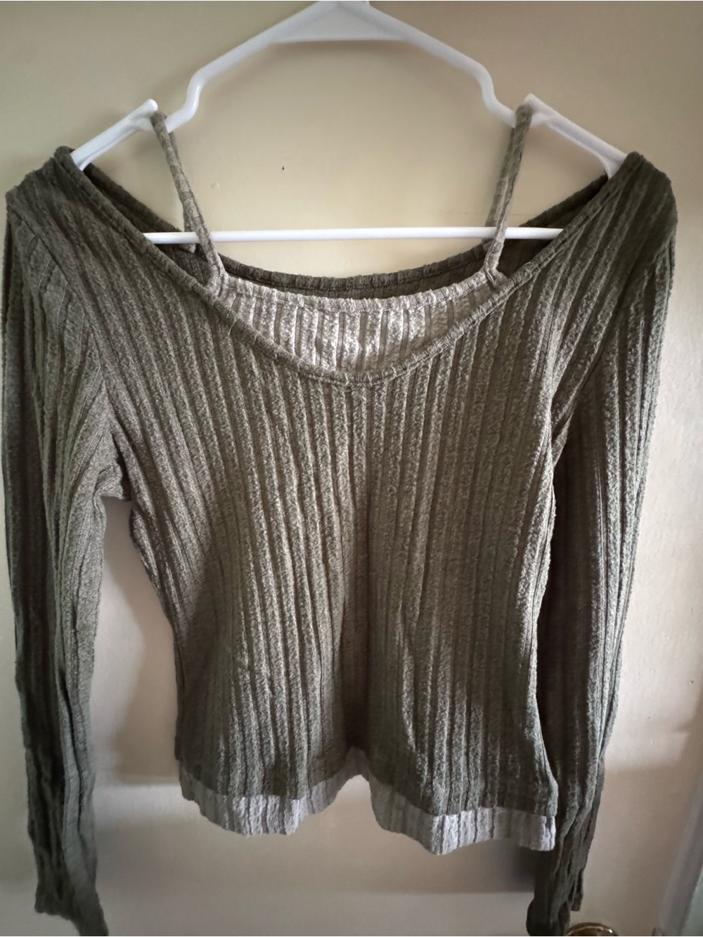 off the shoulder long sleeve